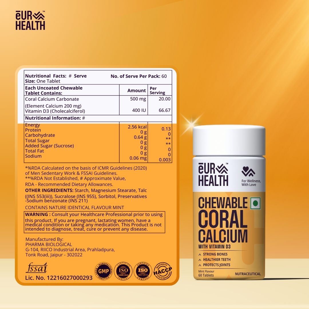 Chewable Coral Calcium With Vitamin D3