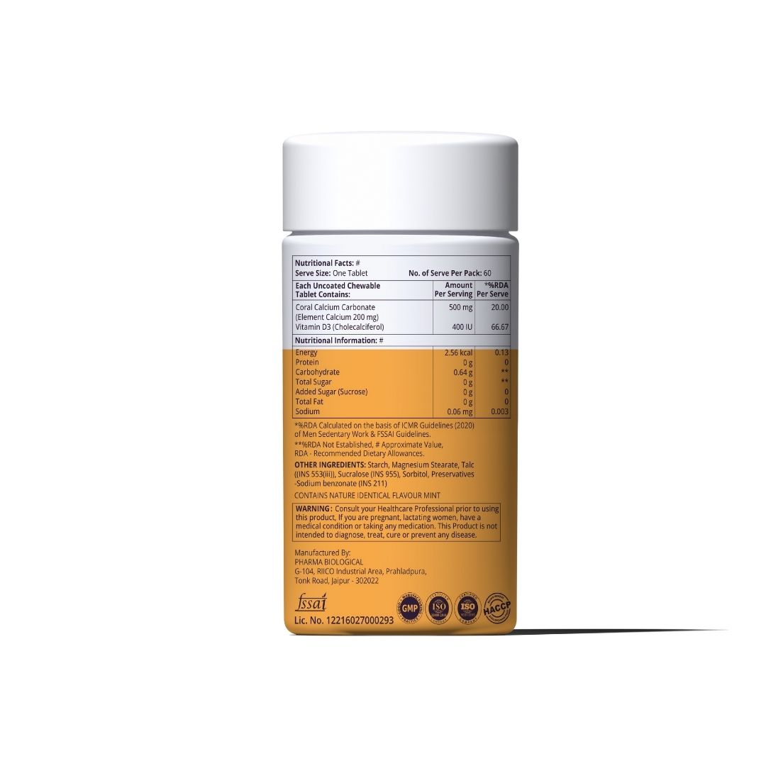 Chewable Coral Calcium With Vitamin D3