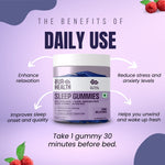 Sleep Gummies With Ashwagandha, L-Theanine, Magnesium Citrate, Glycine, Chamomile, Valerian Root