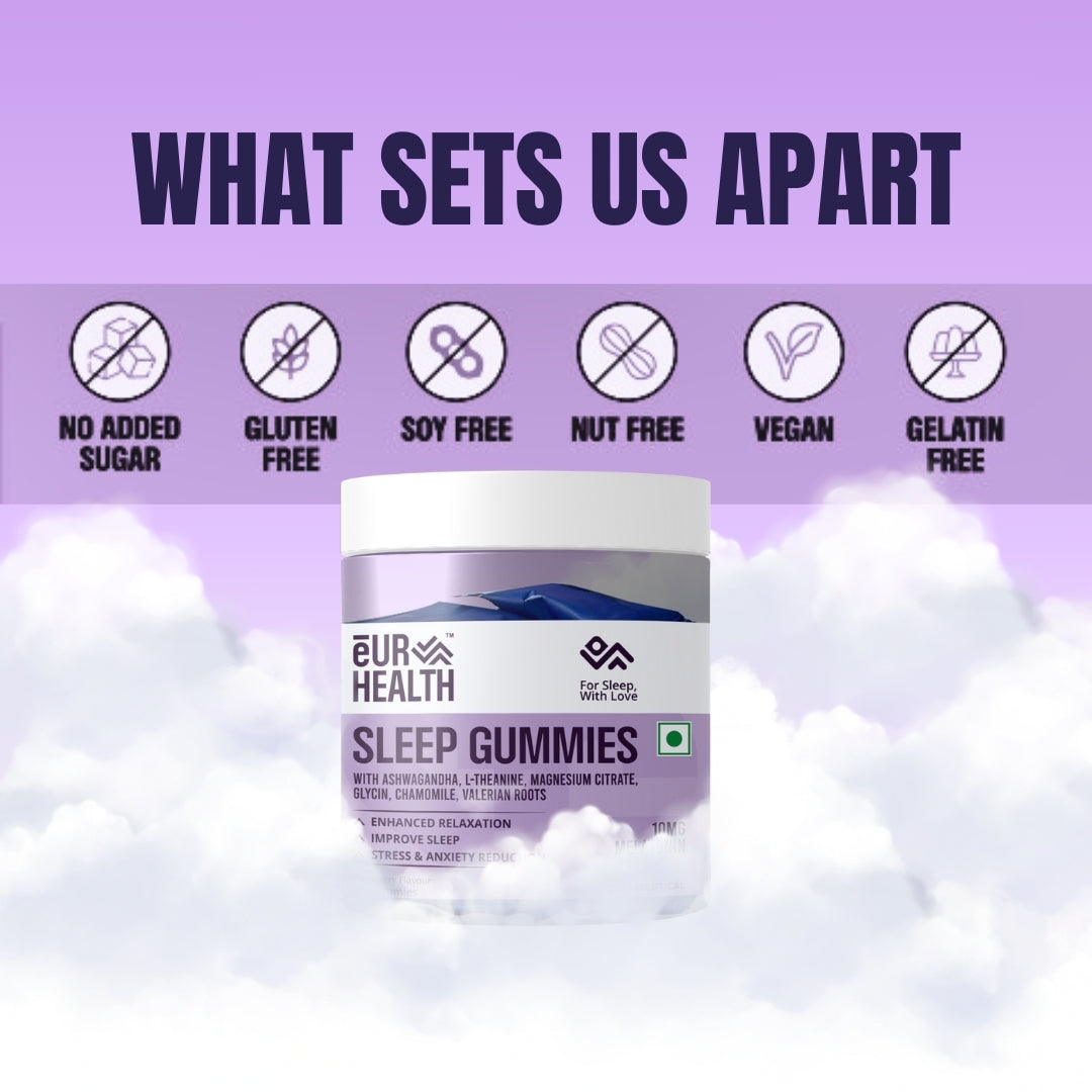 Sleep Gummies With Ashwagandha, L-Theanine, Magnesium Citrate, Glycine, Chamomile, Valerian Root