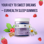 Sleep Gummies With Ashwagandha, L-Theanine, Magnesium Citrate, Glycine, Chamomile, Valerian Root