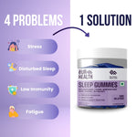 Sleep Gummies With Ashwagandha, L-Theanine, Magnesium Citrate, Glycine, Chamomile, Valerian Root