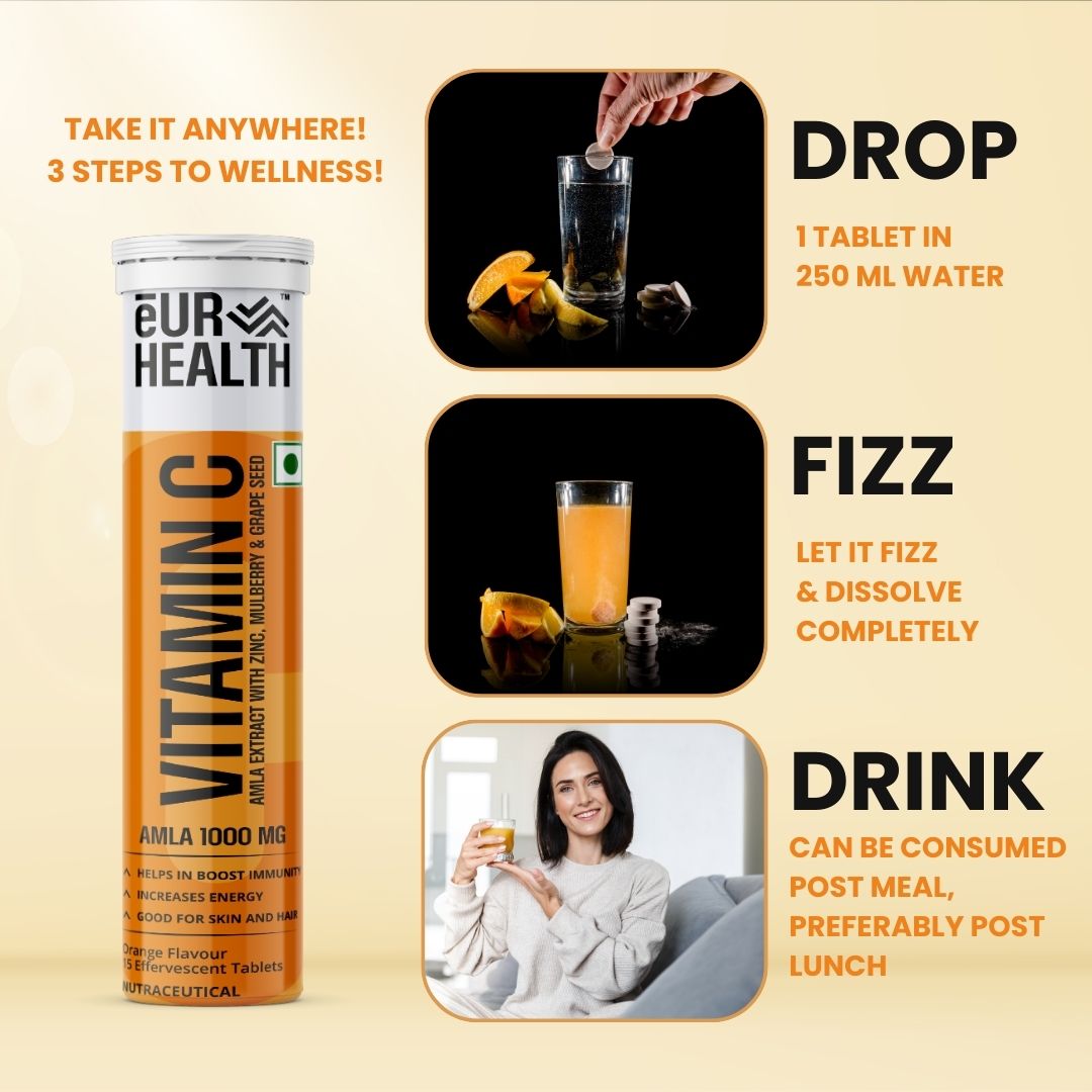 Vitamin-C Amla Extract With Zinc, Mulberry & Grape Seed